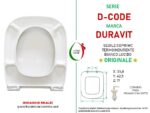 Copriwater D-Code Duravit termoindurente bianco Originale - immagine 2