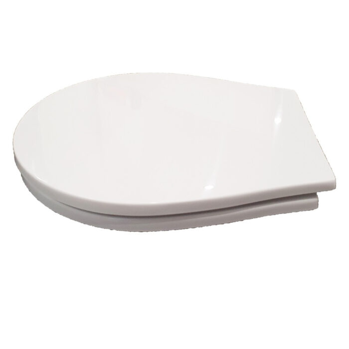 Copriwater K09 Kerasan legno rivestito in resina poliestere bianco - immagine 3