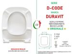 Copriwater D-Code Duravit termoindurente bianco Soft Close Originale - immagine 2