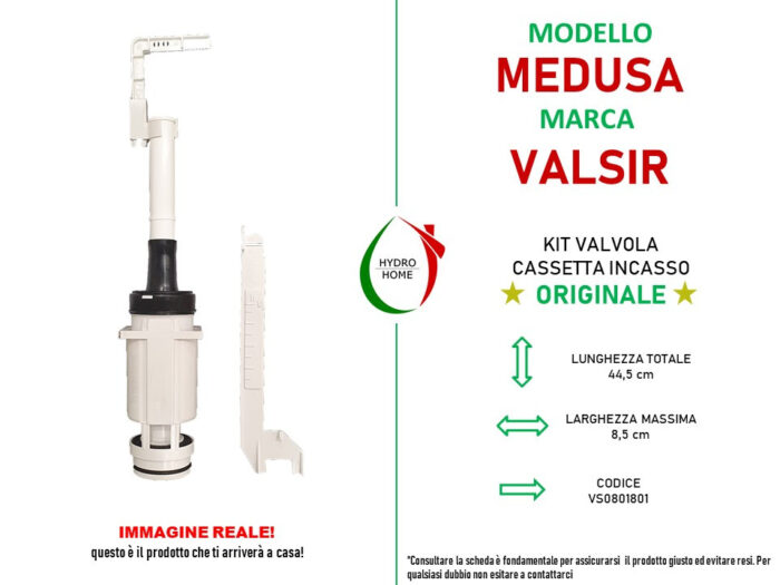 Kit aggiornamento Medusa 1994-2008 cassetta incasso Valsir - immagine 2