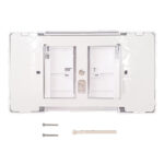 Placca esterna Acquastop bianca per cassetta incasso Faismilani - immagine 2