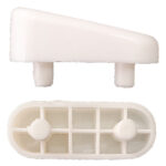 Kit paracolpi inclinati in plastica per copriwater