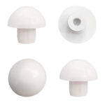 Kit paracolpi tondi in gomma H 0,7 per copriwater