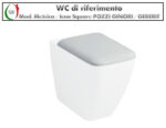 Copriwater Metrica Pozzi Ginori Geberit termoindurente bianco Soft Close Originale - immagine 4