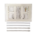 Placca doppio tasto Plain Bianca cassetta incasso Oli - immagine 2