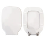 Copriwater Sprint Flaminia legno rivestito in resina poliestere bianco