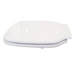 Copriwater Sprint Flaminia legno rivestito in resina poliestere bianco - immagine 3