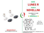 Ricambio Novellini Cuscinetti e Supporti Bianco Cromo Lunes R 1 binario - immagine 2