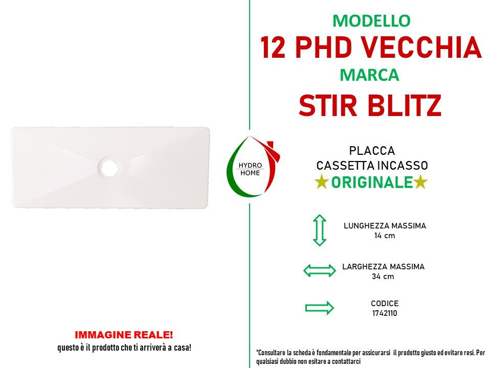 1742110_5369-copy-of-Placca-Nuova-12-PHD-bianca-per-cassetta-incasso-Stir-Blitz.jpeg Placca Vecchia 12 PHD bianca per cassetta incasso Stir Blitz - immagine 2