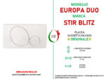 Placca Europa Duo bianca per cassetta incasso Stir Blitz - immagine 3