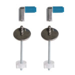 Cerniere Soft Close regolabili fissaggio dal basso per copriwater termoindurente