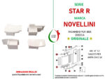Confezione Tappi Novellini Bianco Star R 2 binari - immagine 2