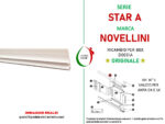 Ricambio Novellini Guarnizione verticale per ante Harmony Star A - immagine 2