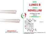 Ricambio Novellini Coppia guarnizioni orizzontali per ante Lunes B - immagine 2