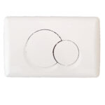 Placca esterna doppio tasto bianca per cassetta incasso Faismilani