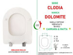 Copriwater Clodia Dolomite legno verniciato bianco Carrara & Matta - immagine 2
