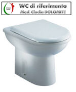 Copriwater Clodia Dolomite legno verniciato bianco Carrara & Matta - immagine 3