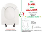 Copriwater Diana Azzurra legno verniciato bianco Carrara & Matta - immagine 2
