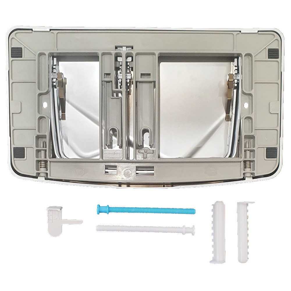 VS0828537_5804-copy-of-Placca-doppio-tasto-Rios-cassetta-incasso-Valsir.jpeg Placca doppio tasto Rios Cromo Satinata cassetta incasso Valsir - immagine 2