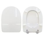 Copriwater Egg Pozzi Ginori legno rivestito in resina poliestere bianco