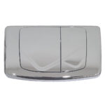 Placca doppio tasto Rios Cromo Lucido cassetta incasso Valsir