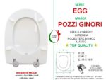 Copriwater Egg Pozzi Ginori legno rivestito in resina poliestere bianco - immagine 2