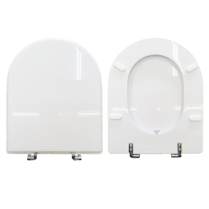 Copriwater Endurance Cesabo legno rivestito in resina poliestere bianco - immagine 1