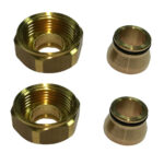 Kit raccordi a stringere Rame 14 per valvola intercettazione Gas Teco K2