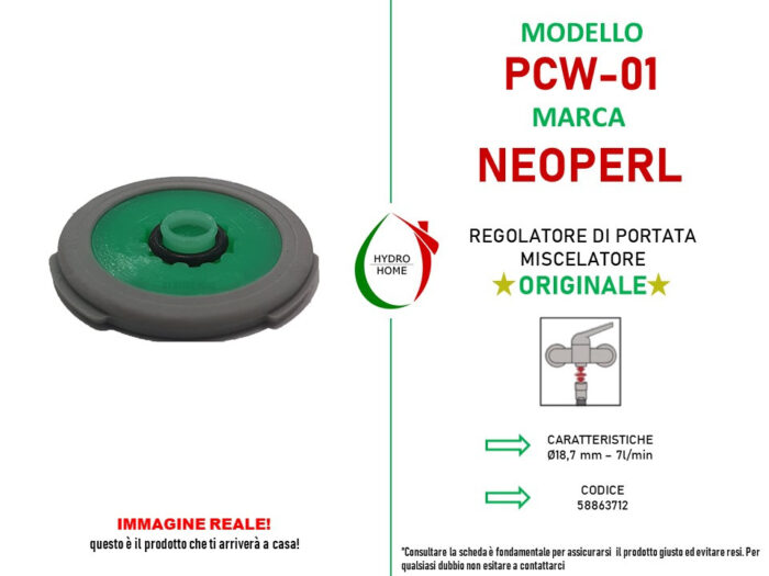 Regolatore di flusso Neoperl PCW-01 diametro 18,7 mm - immagine 9