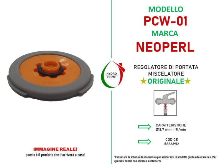 Regolatore di flusso Neoperl PCW-01 diametro 18,7 mm - immagine 11