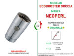 Ecobooster doccia risparmio acqua con pulsante Neoperl 1/2 pollice cromato - immagine 3