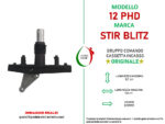 Gruppo comando placca vecchia 12 PHD cassetta incasso Stir Blitz - immagine 2