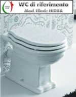 Copriwater Ellade Hidra legno rivestito in resina poliestere bianco Soft Close - immagine 3