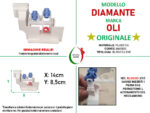 Blocco leve di azionamento mono tasto Diamante per cassetta incasso OLI - immagine 2