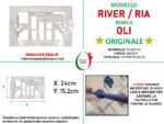 Controplacca River Ria per cassetta incasso Oli - immagine 2