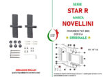 Confezione fissaggi e giunti di collegamento Novellini Cromo Star R 2 binari - immagine 2