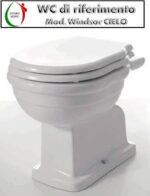 Copriwater Windsor Cielo legno rivestito in resina poliestere bianco Soft Close - immagine 3