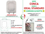 Copriwater Conca Ideal Standard legno verniciato bianco I.S. Carrara & Matta - immagine 2