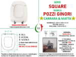 Copriwater Square Pozzi Ginori legno verniciato bianco Carrara & Matta - immagine 2