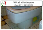 Copriwater QT 70 Dolomite legno rivestito in resina poliestere bianco - immagine 3