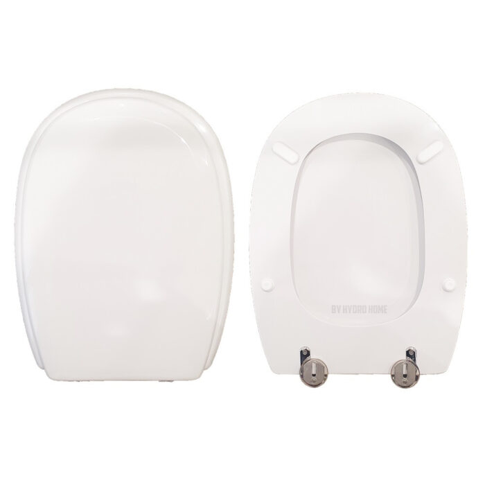 Copriwater Lago Monoblocco Dolomite legno rivestito in resina poliestere bianco - immagine 1