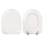 Copriwater Atena Pozzi Ginori legno rivestito in resina poliestere bianco