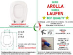 Copriwater Arolla Laufen legno rivestito in resina poliestere bianco come originale - immagine 2