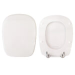 Copriwater Tribeca Kerasan legno rivestito in resina poliestere bianco