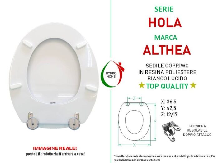 Copriwater Hola Althea legno rivestito in resina poliestere bianco - immagine 2