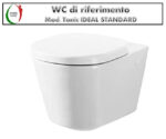 Copriwater Tonic Ideal Standard Soft Close termoindurente bianco come originale - immagine 6