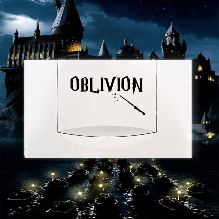 Adesivo per pulsante scarico WC Oblivion Harry Potter - immagine 3