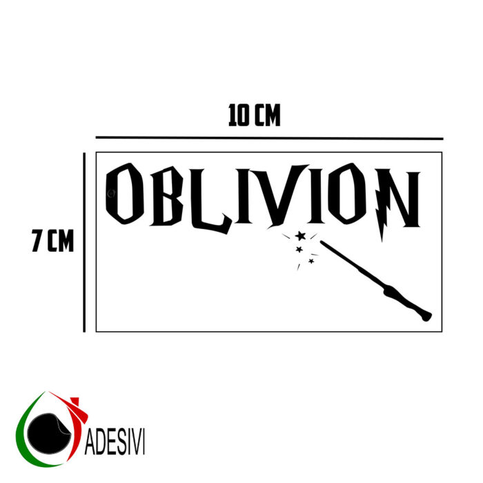 Adesivo per pulsante scarico WC Oblivion Harry Potter - immagine 2