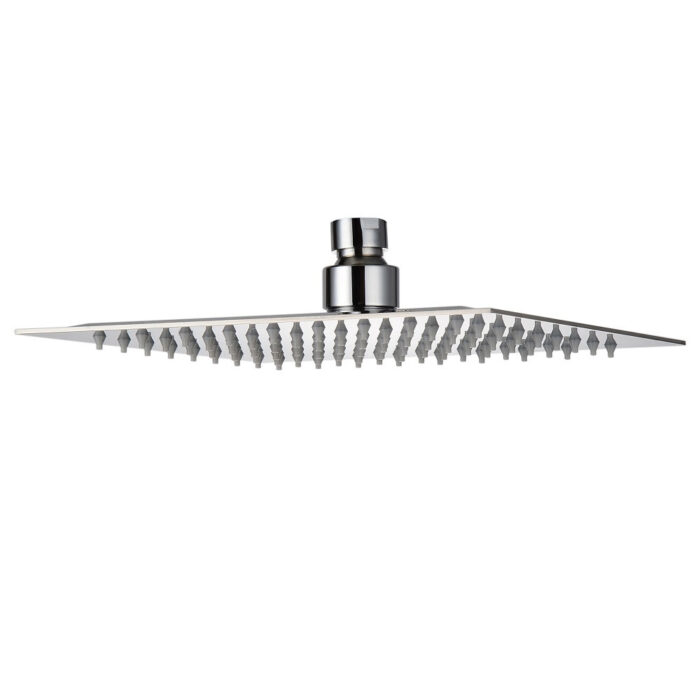 Soffione Doccia Relax Quadro 20 a soffitto inox monogetto - immagine 1