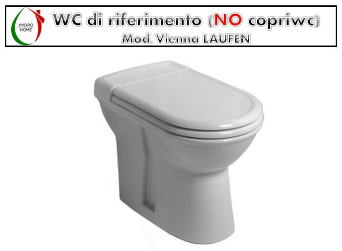 Copriwater Vienna Laufen legno rivestito in resina poliestere bianco - immagine 5
